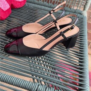 Elegant Black Women's Block Heel Shoes